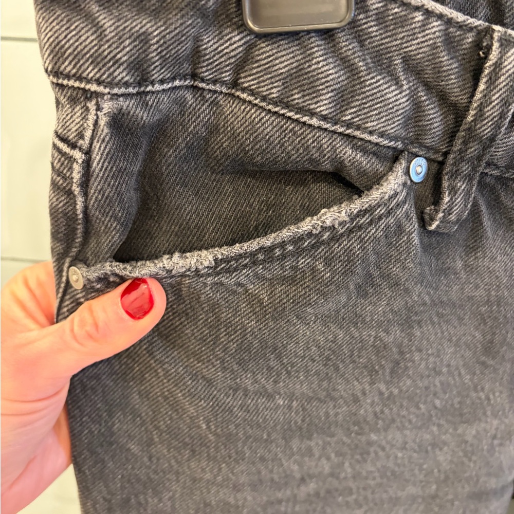 PAIGE Charcoal Straight Leg Jeans - Picture 2 of 6